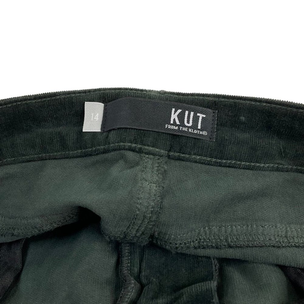 Kut From the Kloth Jeans Women's Size 14 Green Diana Skinny Mid-Rise Denim Nwt - Picture 4 of 13